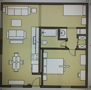 Floor Plan Of Crooked Creek Retreat.  