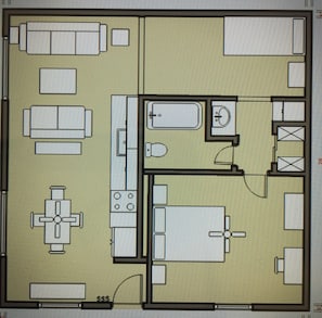 Floor Plan Of Crooked Creek Retreat.  