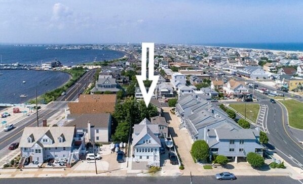 Sky view of the Property and Bay 