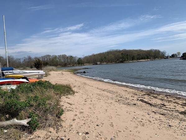 Private beach