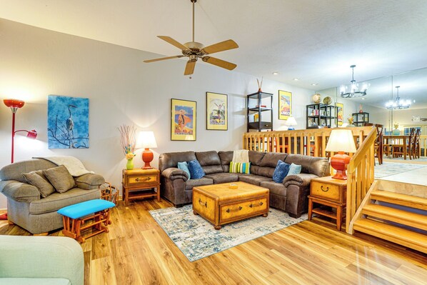 Titusville Vacation Rental | 3BR | 2BA | 1,700 Sq Ft | Stairs Required