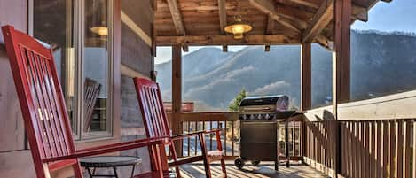 Maggie Valley Vacation Rental | 2BR | 2BA | 1,860 Sq Ft | Private 2-Story Cabin