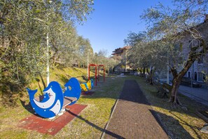 The play area under the house