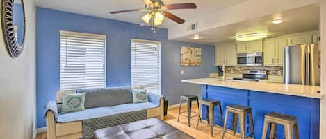 South Padre Island Vacation Rental | 1BR | 1BA | 640 Sq Ft | 2nd Floor Condo