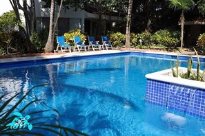 Outside the Villa's Door is the Largest & Most Beautiful Pool In Akumal