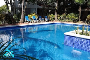 Outside the Villa's Door is the Largest & Most Beautiful Pool In Akumal