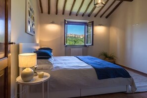 Bedroom with a View of Montepulciano, Etruscan Suite