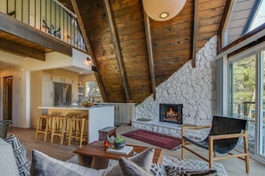 Timber A Frame celing