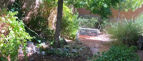 Backyard garden path