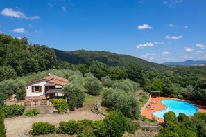 Autumn, Balcony / Terrace / Patio, Building Exterior, Garden, Main Entrance, Outdoor, Pool, Spring, Summer