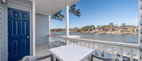 Lakefront private patio