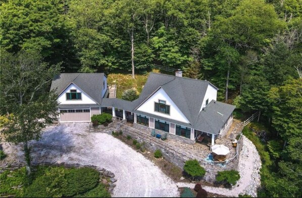 Drone Shot from Above Home Looking Down