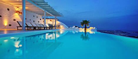 Magnificent Mykonos Villa | Villa Blue Paradise | 8 Bedroom | Private Pool And Bar | Panoramic SeaViews