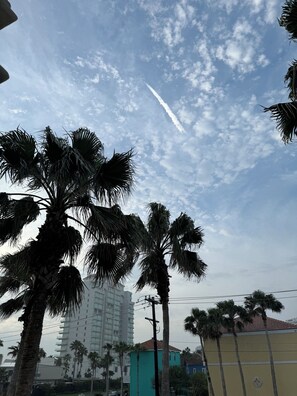 Great view of Space X rocket launch from the front balcony.