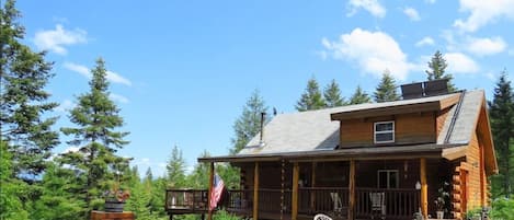 View of the cabin from the road