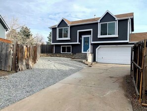 2 parking spaces, garage reserved for tenant