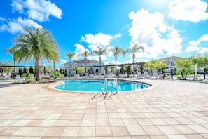 Community pool open 8 am to 8 pm