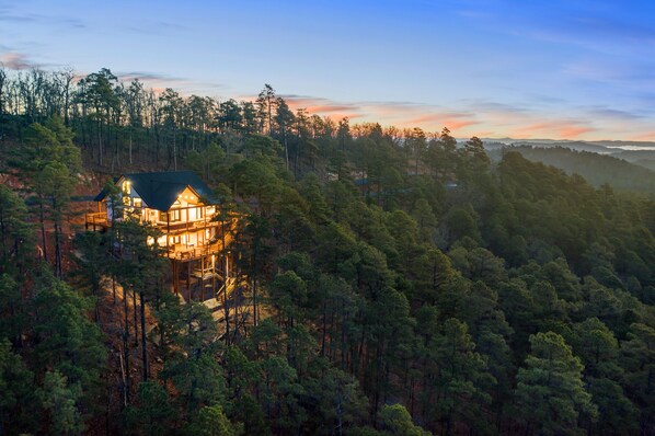 Beautiful mountain-side cabin in the pines!