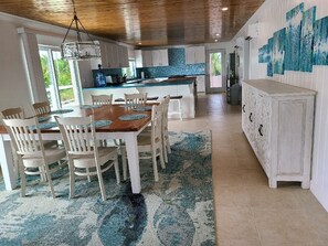 Open concept dining area