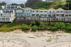 Place De Mer Townhomes From Beach...We are The 3rd Home From The Left