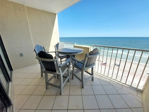 Ease onto your private balcony, which includes table & chairs, for comfortable viewing from sunrise to sunset!