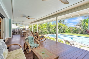 Indoors, House, Porch, Ceiling Fan, Pool