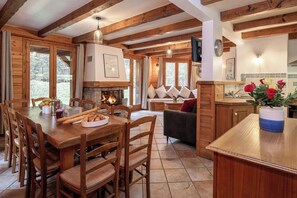 Share meals and laughs at the dining table.
