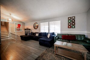 This is a view of where you and your family will come together for entertainment