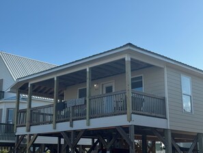 Brand new covered deck and stairs