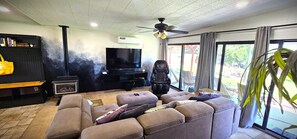Guest's Private Living Room with Private Bathroom UPSTAIRS.