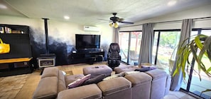 Guest's Private Living Room with Private Bathroom UPSTAIRS.