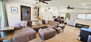 Guest's Private Living Room with Private Bathroom UPSTAIRS.