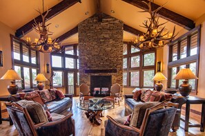 Living Room with Fireplace