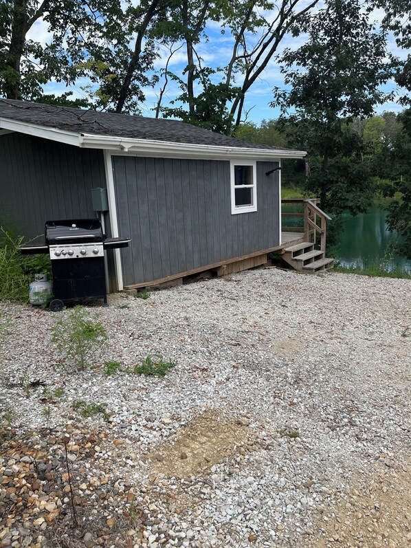 View of cabin 1 from parking