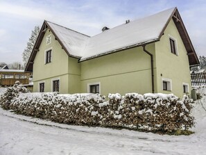 Snow, Sky, Plant, Property, Building, Window, House, Cloud, Land Lot, Cottage