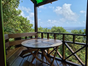 Balcony in Turtle Cottage with Fantastic View