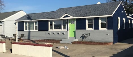 Completely renovated , beach is across the street