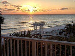 Enjoy beautiful sunsets from the living room and covered decks!
