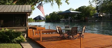 Welcome! Enjoy 2 private docks over the water with area to tie up a boat between