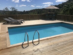 Pool with 110 m2 pool deck and panoramic views