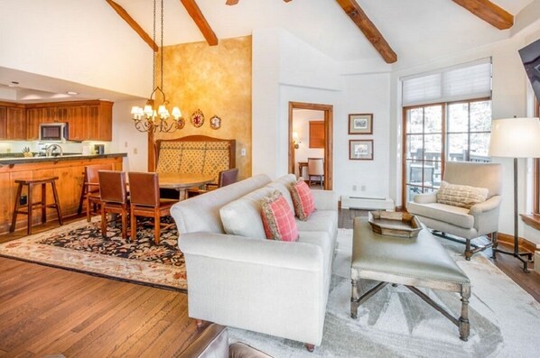 Spacious 3-bedroom, 3-bathroom condo in the heart of Vail Village.