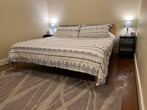 Experience unparalleled comfort in the extra-comfy king-size bed