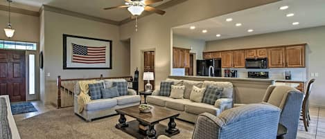 Branson West Vacation Rental | 5BR | 4BA | 3,500 Sq Ft | Stairs Required
