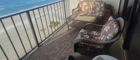 Ocean facing balcony