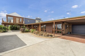 Front Porch with BBQ and seating 