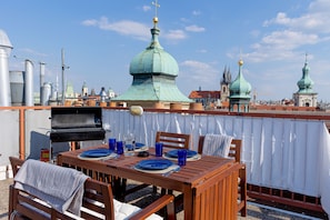 Roof Terrace, a great space to view the City of 1000 spires.