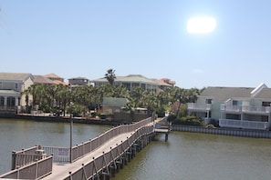 This Bridge you take over the lake towards the beach! You can fish off it too!