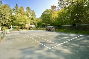 Tennis court.. open from late spring through late fall 