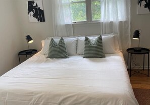 Bright and comfortable beds