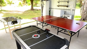 Separate "Time-Out" games room will keep the kids out of the house.